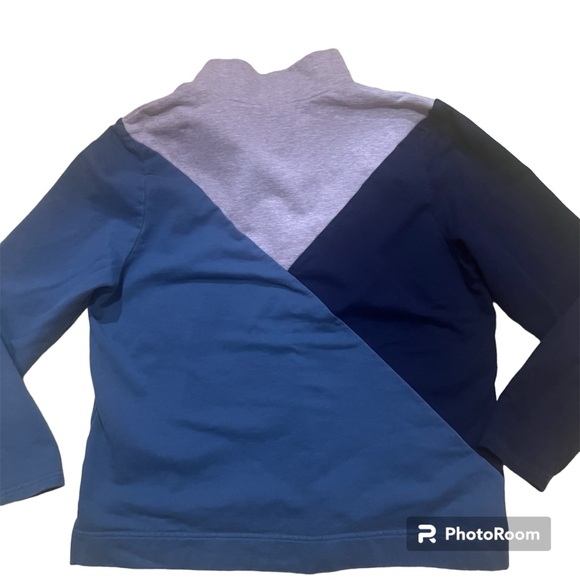 The Tog Shop color block golf sweater top women’s size petite medium M - Picture 2 of 4